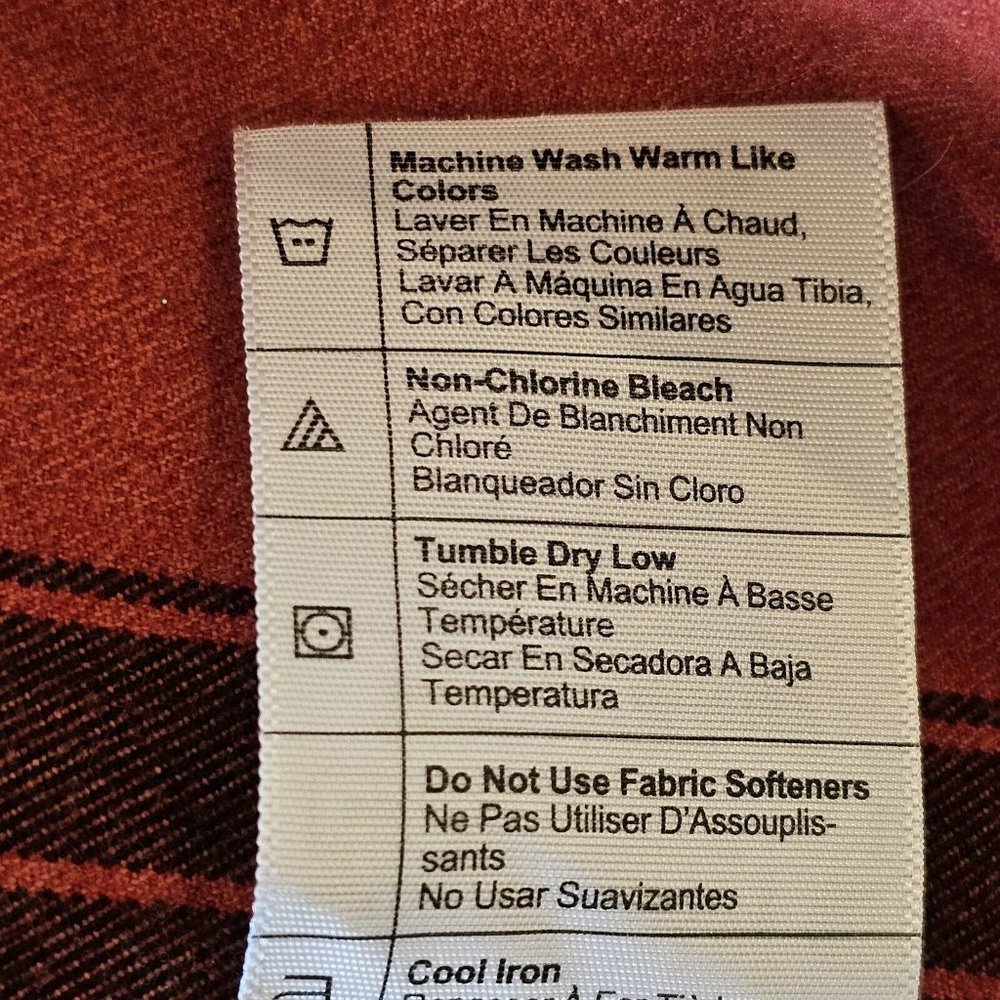 Carhartt Red and Black Plaid Flannel Button Down Shirt - Picture 9 of 11